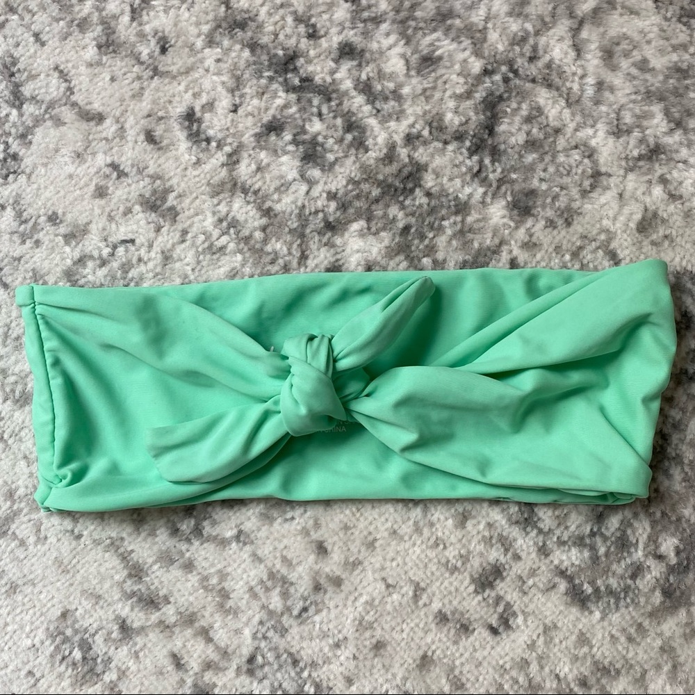Green Bandeau Bikini Top